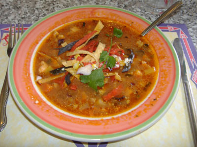 Blue Agave Chicken Tortilla Soup