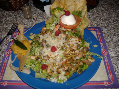 Blue Agave - Puerto Nuevo Tostada