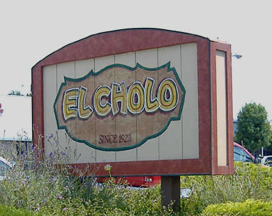 Cafe El Cholo - Sign