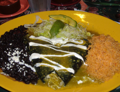 Cafe El Cholo - Blue Corn Enchiladas