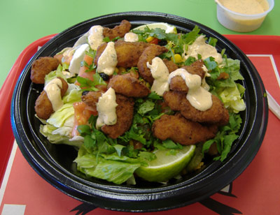 Del Taco Chipotle Shrimp Salad