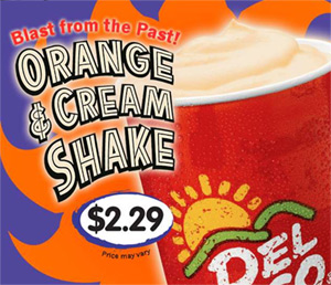 Del Taco Orange Shake