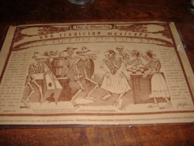 Gabbi's Mexican Kitchen - Day of the Dead Placemat