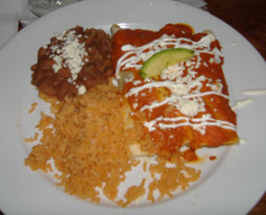 Gabbi's Mexican Kitchen Enchilada Flor de Calabaza