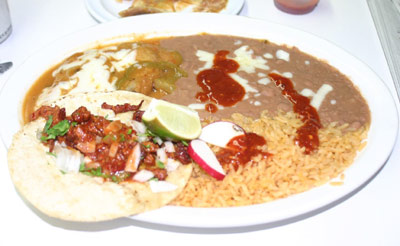 Taqueria Janitzio - Adobada Taco Platter