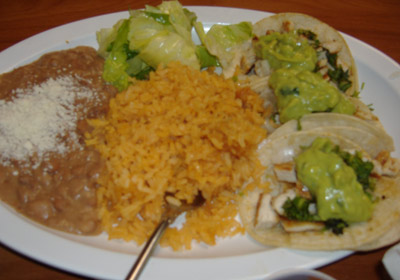 La Fondita - Chicken Guaca-Taco Platter La Fondita - Chicken Guaca-Taco Platter