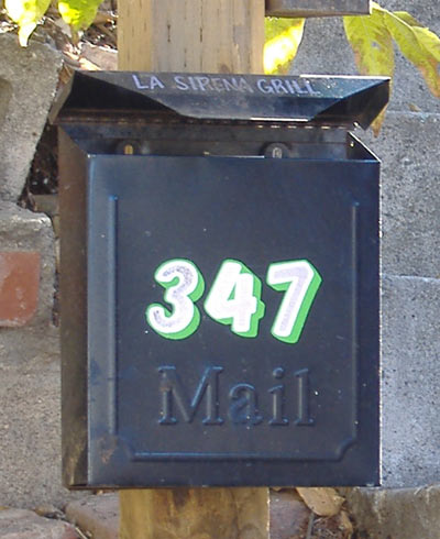 La Sirena Grill - Mailbox