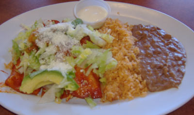 Lindo Michoacan #2 - Chicken Enchiladas
