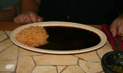 El Moctezuma #3 - Rice and Mole Sauce