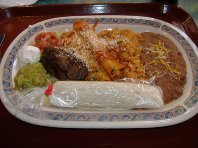 Rancho del Zocalo - Carne Asada/Red Enchilada Platter #2