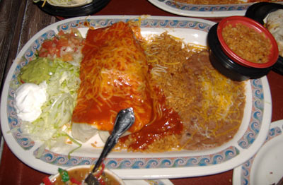 Rancho del Zocalo - Red Enchilada Platter