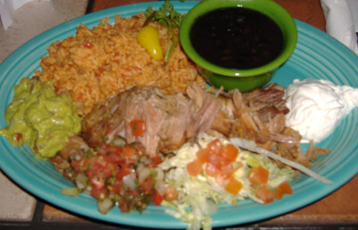 Rose Canyon Cantina and Grill - Carnitas Plate