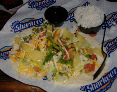 Baja Sharkeez - Maui Chicken Tacos