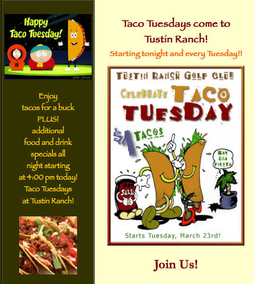 Tustin Ranch Golf Taco Tuesday